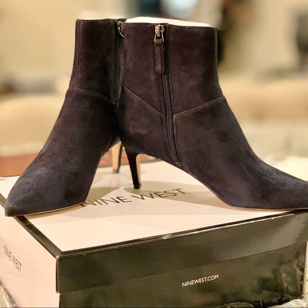 Nine West Shelbold Pointy Toe Booties - Picture 1 of 7
